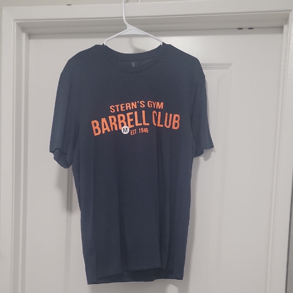 Women's/Men's Stern's Dark Blue Barbell Club Tee
